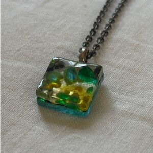 Glass Art 🖼️ Pendant Necklace